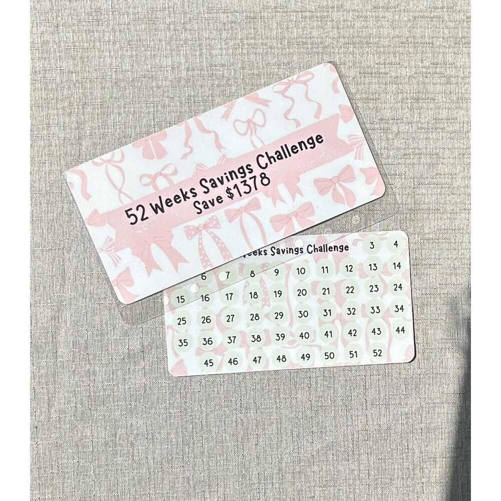 52 Weeks Savings Challenge | Cash Envelope Savings Tracker | A6 Budget Binder In